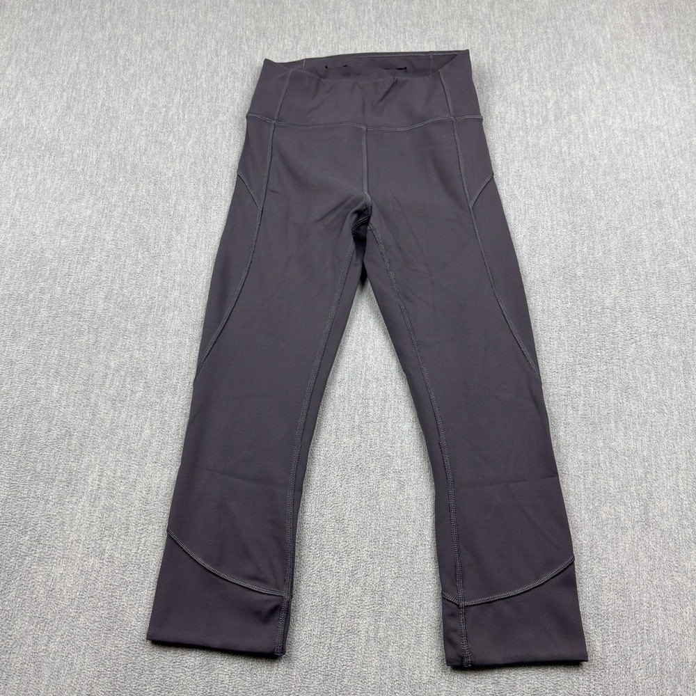 Lululemon Leggings Women 4 Purple In Movement Crop Everlux High Rise Yoga Gym